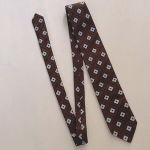 Ted Baker London Brown and Blue Diamond Tie